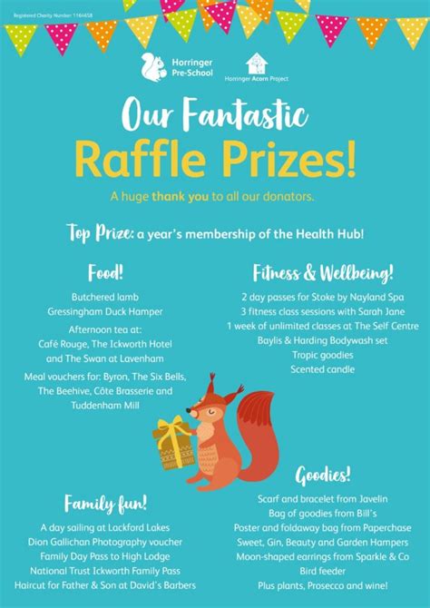 raffle prizes awaits you
